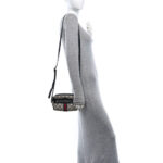 GG Supreme Monogram Textured Dollar Calfskin Web Mini Ophidia Shoulder Bag Beige Blue - Image 2