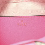 GG Supreme Monogram Textured Dollar Calfskin Web Ophidia Small Crossbody Bag Beige Ebony Fuchsia - Image 6