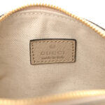 GG Supreme Monogram Textured Dollar Calfskin Web Super Mini Ophidia Top Handle Bowler Bag Beige Mystic White Oatmeal - Image 4