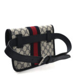 GG Supreme Monogram Web Small Ophidia Belt Bag 80 32 Beige Navy - Image 3
