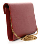 Grain De Poudre Monogram Cassandra Chain Wallet Opyum Red - Image 14