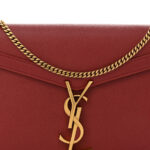 Grain De Poudre Monogram Cassandra Chain Wallet Opyum Red - Image 8