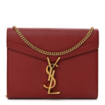 Grain De Poudre Monogram Cassandra Chain Wallet Opyum Red