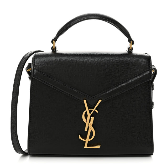 Grain de Poudre Medium Classic Monogram Cassandra Top Handle Black - Image 1