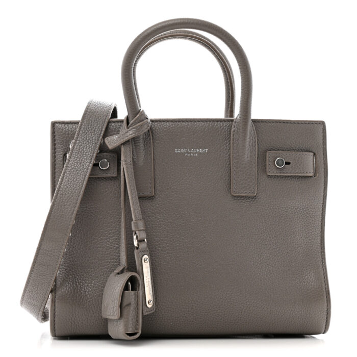 Grained Calfskin Nano Supple Sac De Jour Fog - Image 1