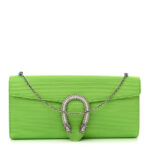 Grosgrain Satin Small Dionysus Shoulder Bag Lime - Image 12