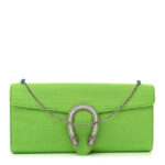 Grosgrain Satin Small Dionysus Shoulder Bag Lime