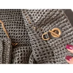 Icare cloth handbag Black Cloth - Image 9