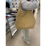 Icare leather handbag Beige Leather - Image 5