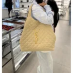 Icare leather handbag Beige Leather
