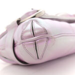 Iridescent Nappa Vertical Matelasse Medium Maxi Horsebit Chain Shoulder Bag Escape Pink - Image 9