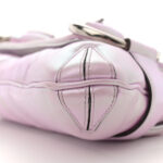 Iridescent Nappa Vertical Matelasse Medium Maxi Horsebit Chain Shoulder Bag Escape Pink - Image 10