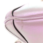 Iridescent Nappa Vertical Matelasse Medium Maxi Horsebit Chain Shoulder Bag Escape Pink - Image 12