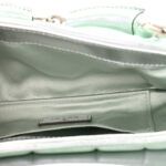 Iridescent Nappa Vertical Matelasse Small Maxi Horsebit Chain Shoulder Bag Iridescent Salvy Green - Image 5