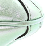 Iridescent Nappa Vertical Matelasse Small Maxi Horsebit Chain Shoulder Bag Iridescent Salvy Green - Image 11