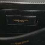 Kid Suede Smooth Calfskin Mini Classic Monogram Cassandra Top Handle Dark Smog - Image 7