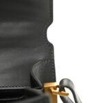 Kid Suede Smooth Calfskin Mini Classic Monogram Cassandra Top Handle Dark Smog - Image 14