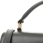 Kid Suede Smooth Calfskin Mini Classic Monogram Cassandra Top Handle Dark Smog - Image 16
