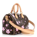 LV X TM Monogram Cherry Blossom Speedy Bandouliere 25 Sakura Brown - Image 3