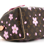 LV X TM Monogram Cherry Blossom Speedy Bandouliere 25 Sakura Brown - Image 8