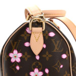 LV X TM Monogram Cherry Blossom Speedy Bandouliere 25 Sakura Brown - Image 10