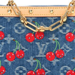 LV X TM Monogram Denim Cerises Pochette Accessories Blue - Image 7