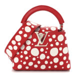 LV X YK Taurillon Capucines Mini Red White