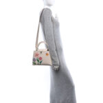 LV X YK Taurillon Inlaid Kusama Flowers BB Capucines Quartz - Image 2