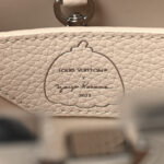 LV X YK Taurillon Inlaid Kusama Flowers BB Capucines Quartz - Image 6