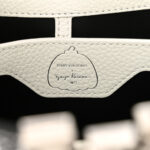 LV X YK Taurillon Psychedelic Capucines MM Black White - Image 7