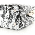 LV X YK Taurillon Psychedelic Capucines MM Black White - Image 10