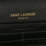 Lambskin Carre Quilted Le Maillon Wallet On Chain Black - Image 6