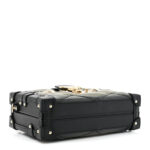 Lambskin Malletage Petite Malle Black Beige - Image 4