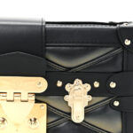 Lambskin Malletage Petite Malle Black Beige - Image 7