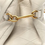 Lambskin Quilted Le Maillon Bucket Bag Crema Soft - Image 8