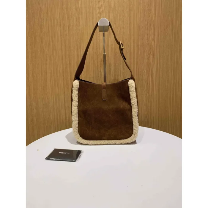 Le 37 handbag Brown Suede - Image 7