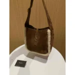 Le 37 handbag Brown Suede - Image 4