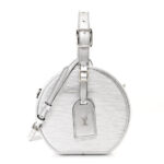 Metallic Epi Petite Boite Chapeau Silver - Image 3