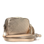Metallic Sakai Be Green Calfskin Diagonal Stitched Small Blondie Shoulder Bag Golden Beige - Image 3