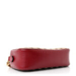 Monogram Azalea Calfskin Matelasse Diagonal Small GG Marmont Chain Shoulder Bag Beige Ebony New Cherry Red - Image 6