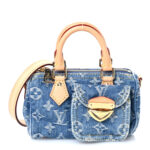 Monogram Denim Nano Speedy Blue