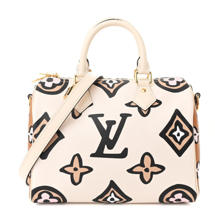 Monogram Giant Wild At Heart Speedy Bandouliere 25 Creme - Image 1