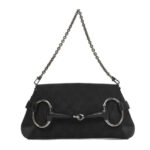 Monogram Horsebit Chain Clutch Black - Image 14