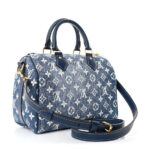 Monogram Jacquard Denim Speedy Bandouliere 25 Bleu - Image 3