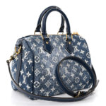 Monogram Jacquard Denim Speedy Bandouliere 25 Bleu - Image 3