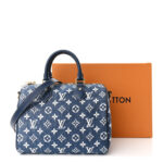 Monogram Jacquard Denim Speedy Bandouliere 25 Bleu - Image 10