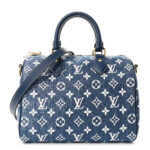 Monogram Jacquard Denim Speedy Bandouliere 25 Bleu