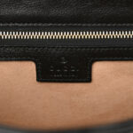 Monogram Matelasse Diagonal Small GG Marmont Shoulder Bag Beige Black - Image 7