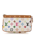 Monogram Multicolor Pochette Accessories White