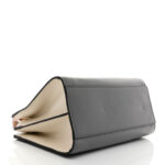 Nappa Bamboo Web Mini Nymphaea Top Handle Bag Deep Grey Mystic White - Image 4